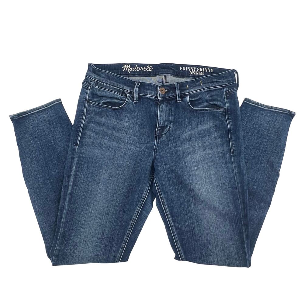 Madewell Skinny Skinny Ankle with Zip Ankle Womens sz 29 Blue